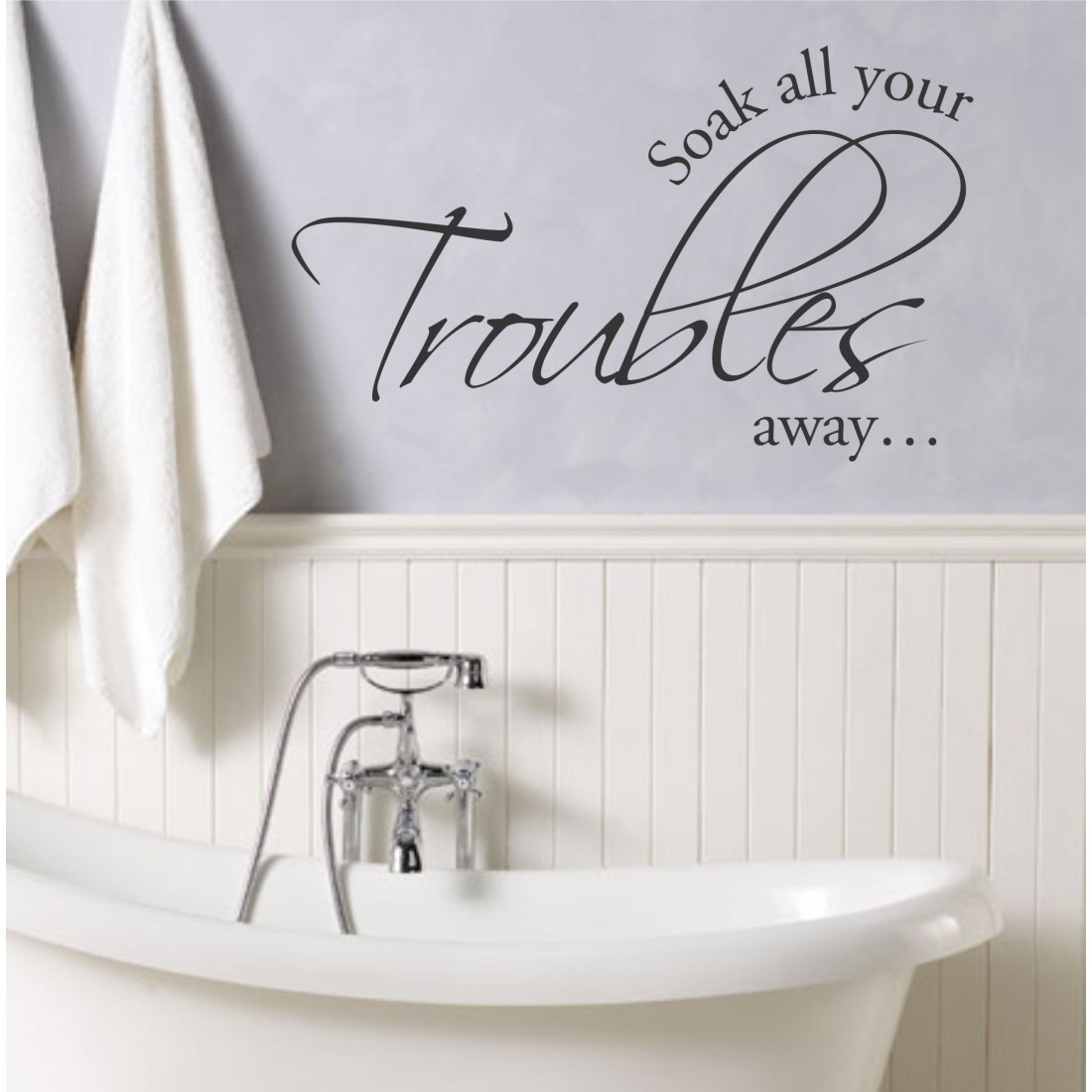 stickers for walls - bathroom wall art