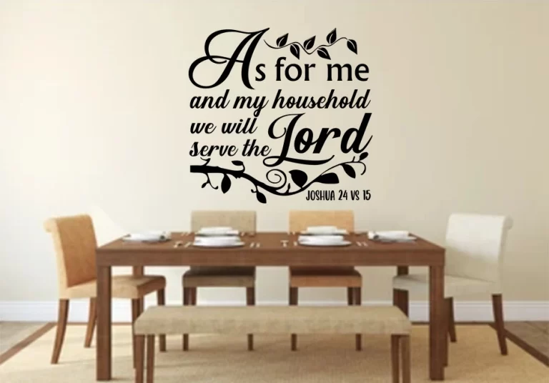 As for me and my house wall sticker