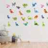 32 Dinosaur kiddies wall sticker set
