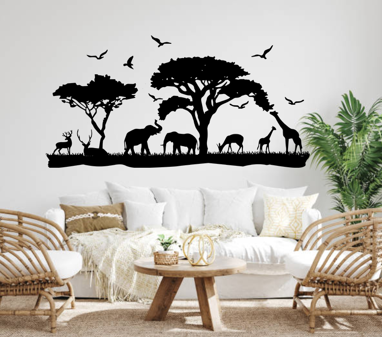 African Safari wall sticker vinyl