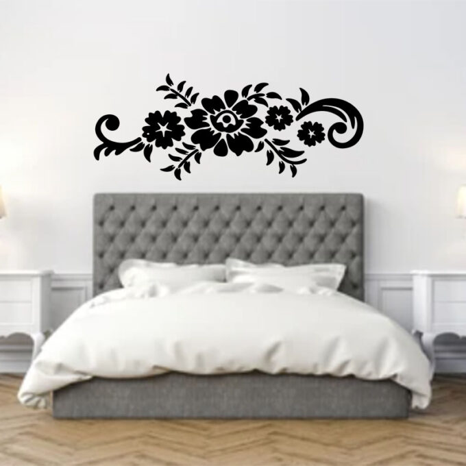 Rose Bloom Wall Decal - Removable Vinyl Bedroom Décor