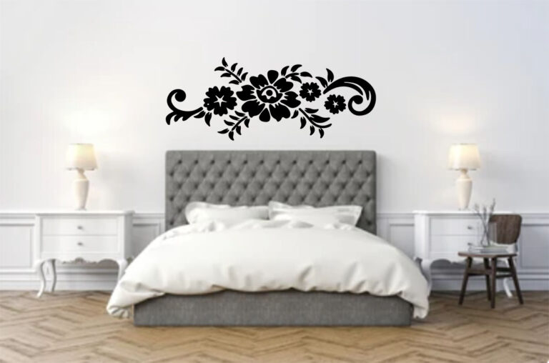 Rose Bloom Wall Decal - Removable Vinyl Bedroom Décor